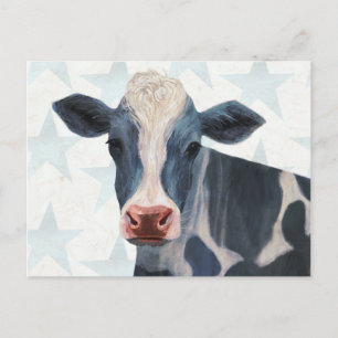 Carte Postale Ferme patriotique - Vache