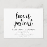 Ferme rustique, l'amour est patient, mariage repor