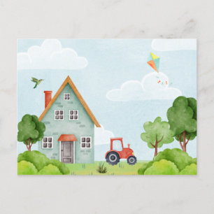 Carte Postale Ferme verte