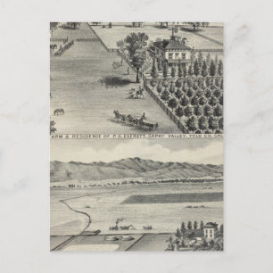 Carte Postale Fermes, Capay Valley, Madison