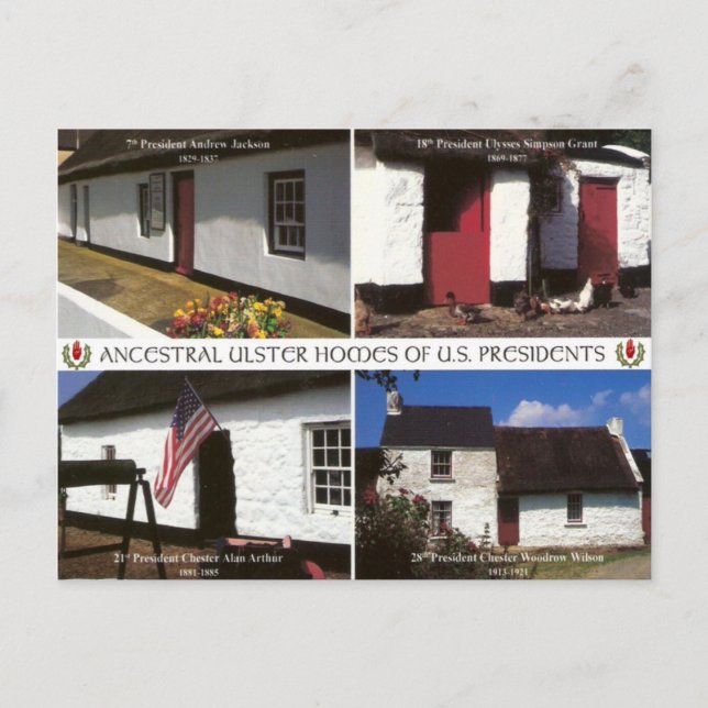 Carte Postale Fermes présidentielles des USA en Ulster (Devant)