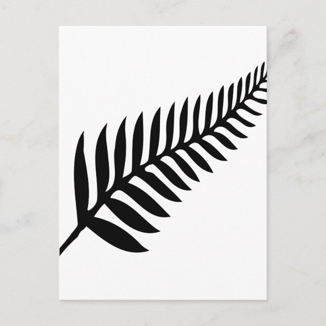 Carte Postale Ferne argentée de Nouvelle-Zélande (Devant)