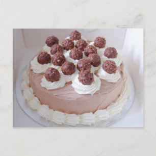 Carte postale Ferrero Rocher Cream Gateau