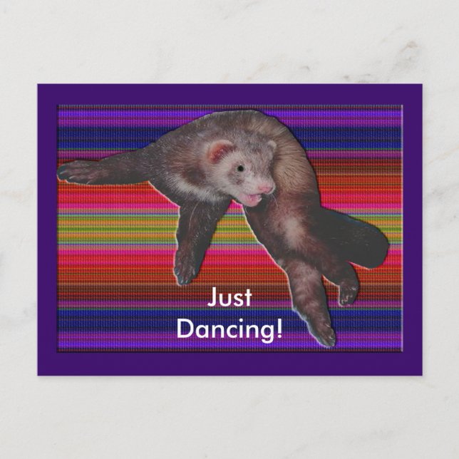 Carte Postale Ferret de danse (Devant)
