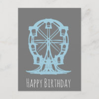 Ferris Roue Main dessinée Anniversaire