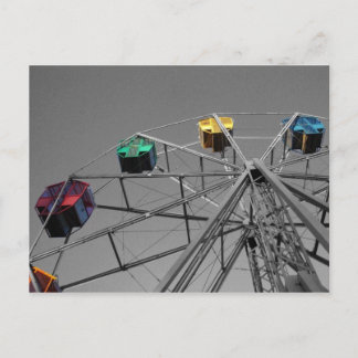 Carte postale Ferris Wheel (couleur sélective)