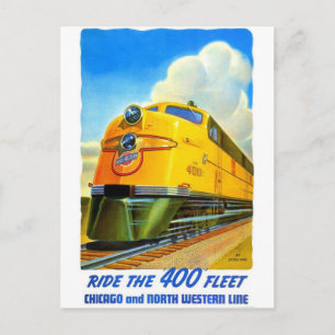 Carte postale ferroviaire classique
