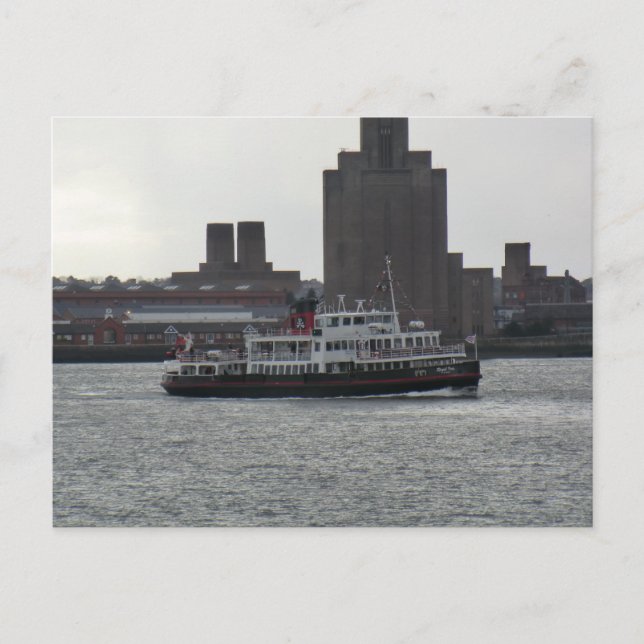 Carte Postale Ferry au-dessus du Mersey (Devant)