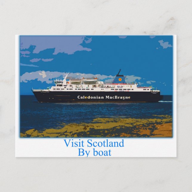 Carte Postale Ferry de l'île d'Arran - Écosse (Devant)