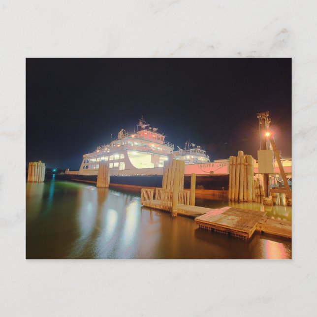 Carte Postale ferry de silver lake à l'île d'ocracoke (Devant)