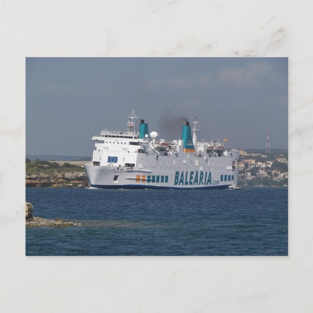 Carte Postale Ferry Isla De Botafoc (Devant)