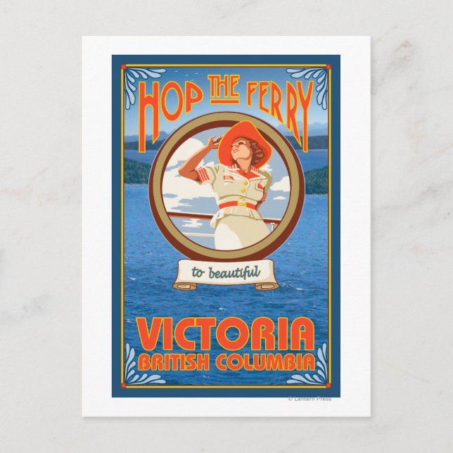 Carte Postale Ferry pour femme - Victoria (C.-B.) Canada (Devant)