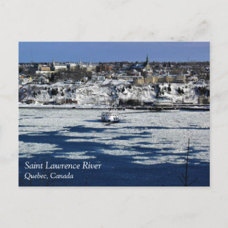 Carte Postale Ferry sur le fleuve Saint-Laurent (Québec)