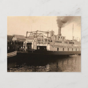 Carte Postale Ferry vintage Victoria Anacortes