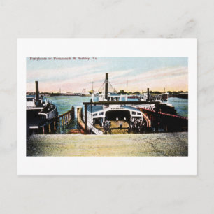 Carte Postale Ferryboats à Portsmouth & Berkely, VA