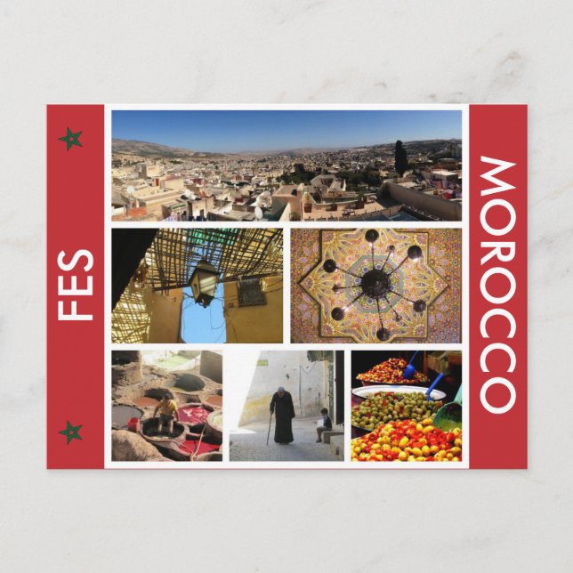 Carte Postale fes scènes maroc (Devant)