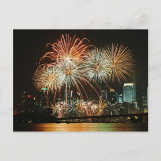 Carte Postale Festival 2 de feux d'artifice de Singapour