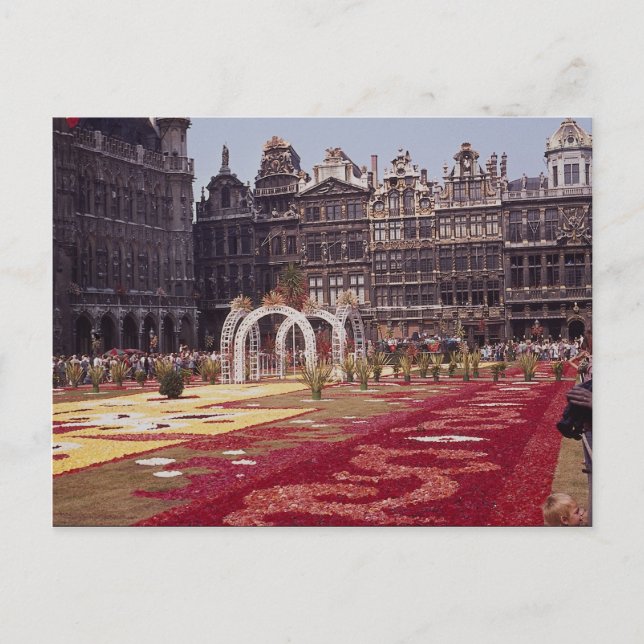 Carte Postale Festival annuel de fleur au grand endroit de La, (Devant)