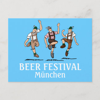 Carte postale FESTIVAL DE BIÈRE München Danse Lede