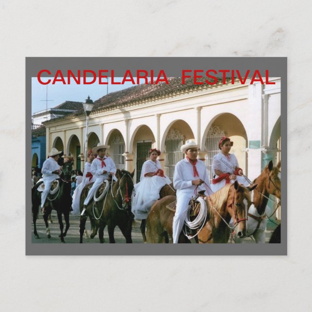 CARTE POSTALE FESTIVAL DE CANDELARIA (Devant)