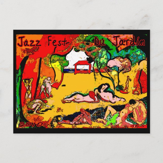 Carte Postale Festival de Jazz Du Jardin 2010 (Devant)