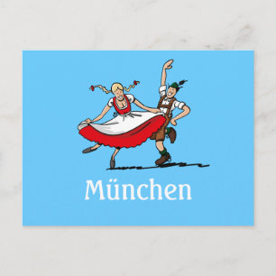 Carte postale FESTIVAL DE LA BIÈRE Munich Couple d