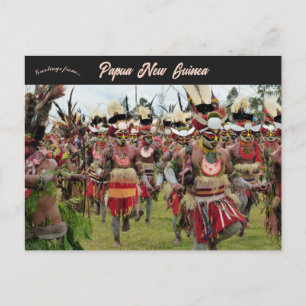 Carte Postale Festival de Mt Hagen en Papouasie-Nouvelle-Guinée 