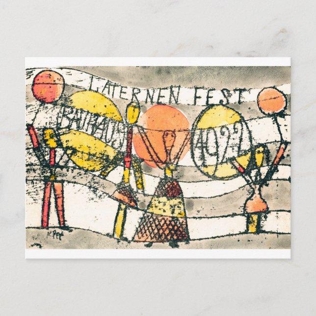 Carte Postale Festival des lanternes de Bauhaus | Paul Klee | (Devant)