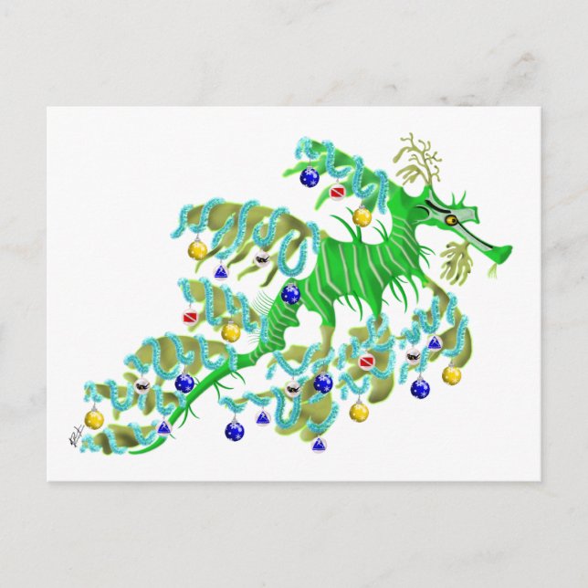 Carte postale Festive Sea Dragon (Devant)