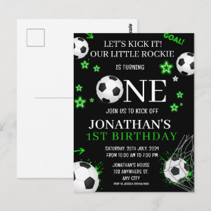 Carte Postale Fête d'anniversaire de 1 an pour les enfants de fo