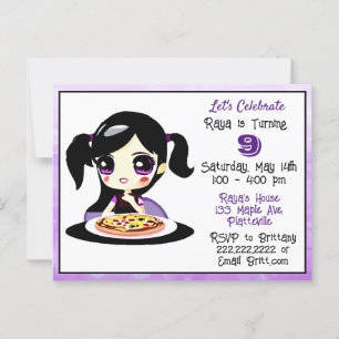 Carte Postale Fête d'anniversaire de fille de jeu vidéo anime pi