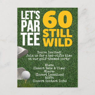 Carte Postale Fête d'anniversaire de golf Let's Par tee 60 ans G