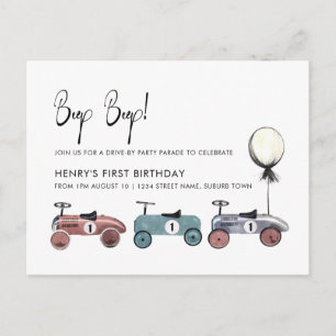 Carte Postale Fête d'anniversaire du 1er anniversaire de la quar