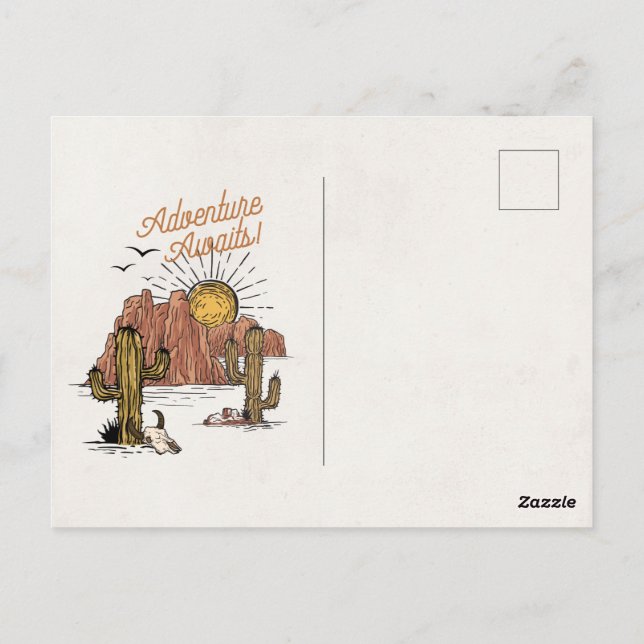 Carte Postale Fête d'anniversaire du cowboy Wild West Rodeo invi (Dos)