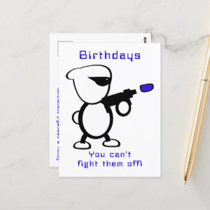 Carte Postale Fête d'anniversaire extraterrestre