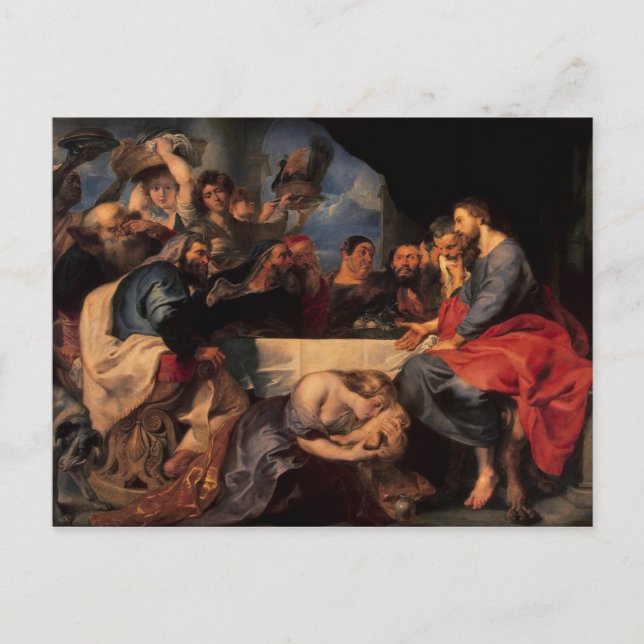 Carte Postale Fête dans la maison de Simon le Pharisien, c.1620 (Devant)