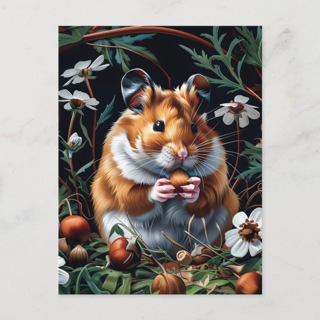 Carte Postale Fête d'automne de Hamster (Devant)