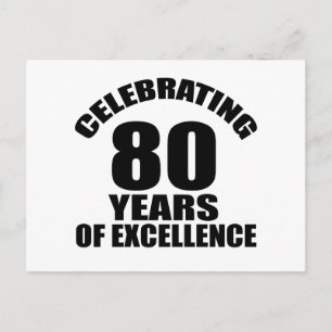 Carte Postale Fête de 80 ans Anniversaire
