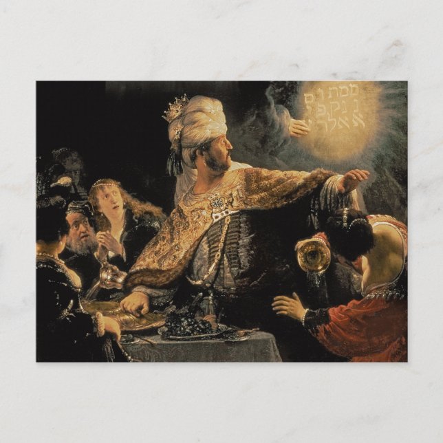 Carte Postale Fête de Belshazzar c.1636-38 (Devant)