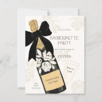 Fête de fiançailles Bouteille de vin mousseux Ruba