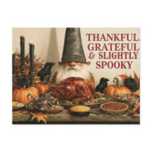 Fête de gnome de Thanksgiving effrayante