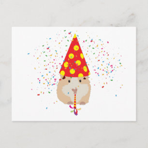 Carte Postale Fête de hamster - Animaux ayant une fête