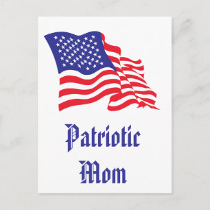 Carte Postale Fête de la mère/mère patriotique
