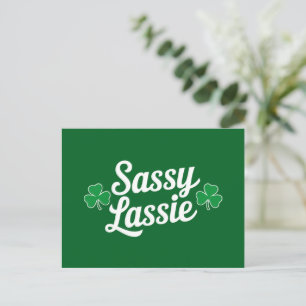 Carte Postale Fête de la Saint-Patrick Sassy Lassie Drôle d'Irla