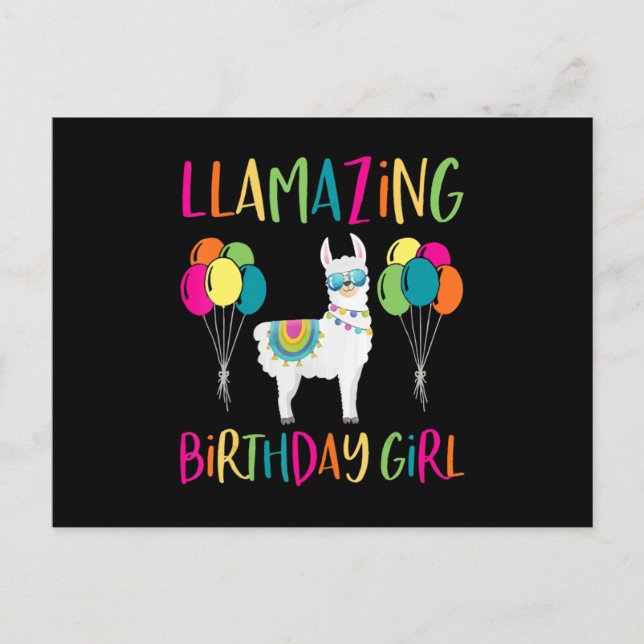 Carte Postale Fête de Lama Alpaga (Devant)