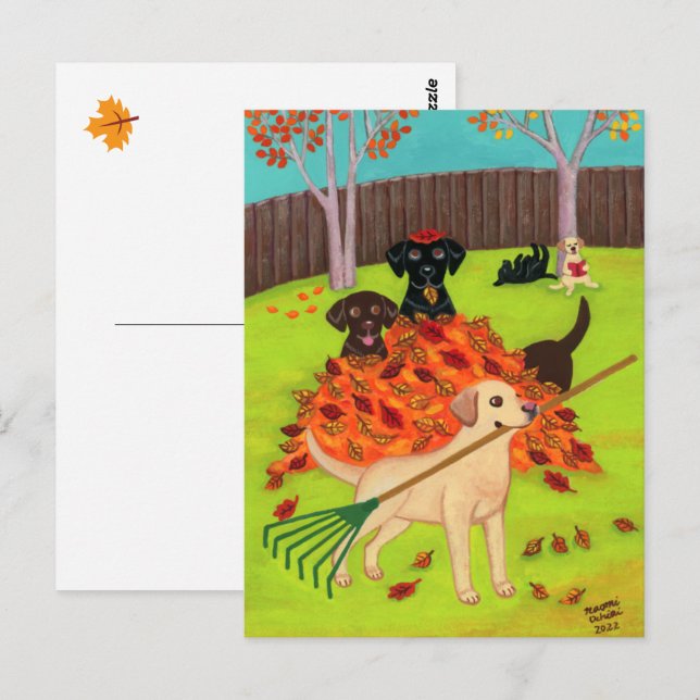 Carte Postale Fête de l'automne (Devant / Derrière)