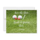 Fête de mariage de golf avec balle de golf et amou