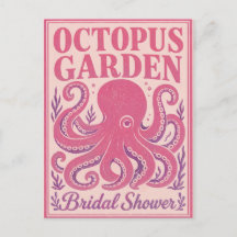 Fête de mariage drôle Octopus Party Côtière