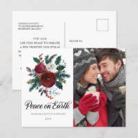 Fête de Noël Floral Rouge