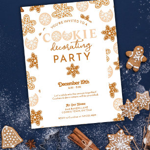 Carte Postale Fête de Noël pour la décoration de biscuits de Noë